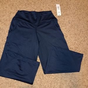 Lucky in Love Women's Navy Wide Leg Cropped Culotte Pants